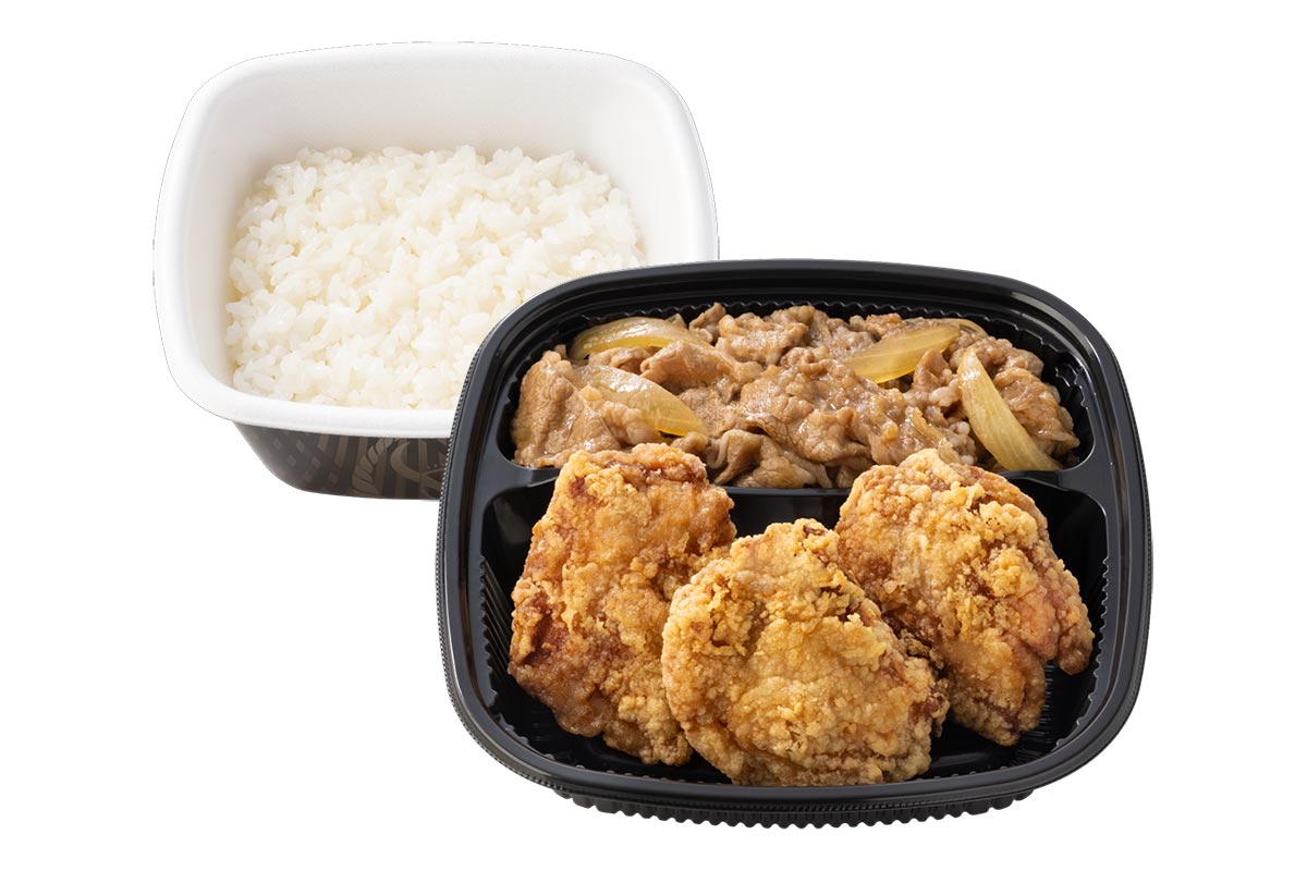 吉野家 牛皿・から揚げ弁当