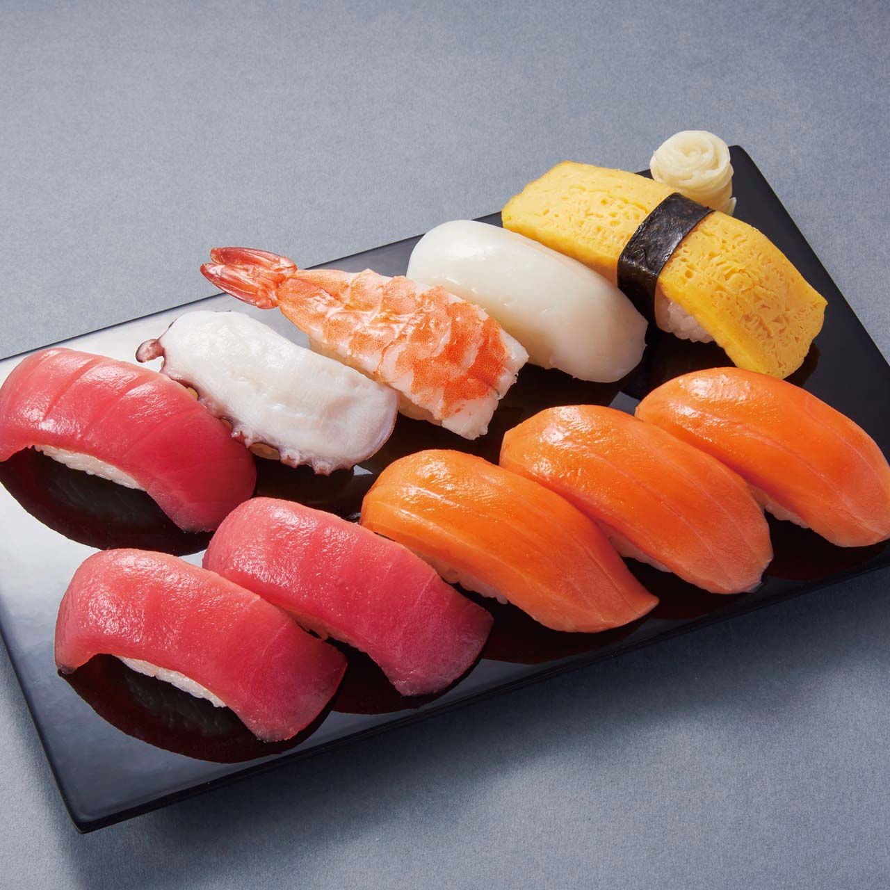 小僧寿し まぐろ＆サーモン盛10貫