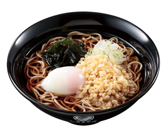 富士そば (温)たぬき温玉付きそば