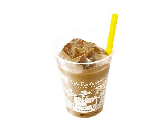 ゼッテリア ZETTERIA アイスカフェオレM Fair Trade Iced Café au Lait M
