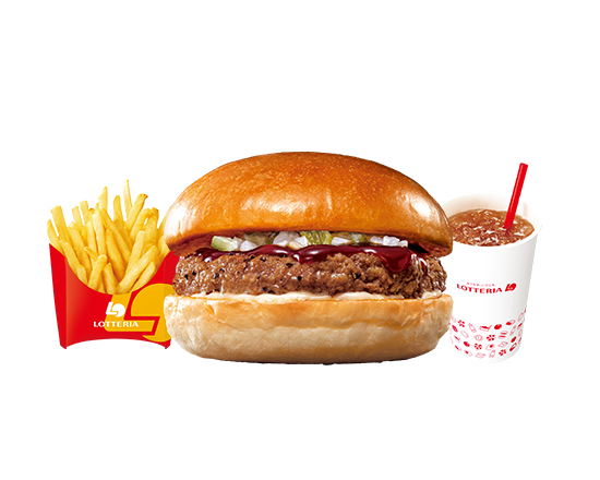 ロッテリア 【セット】絶品ビーフバーガー Ultimate Beefburger Set