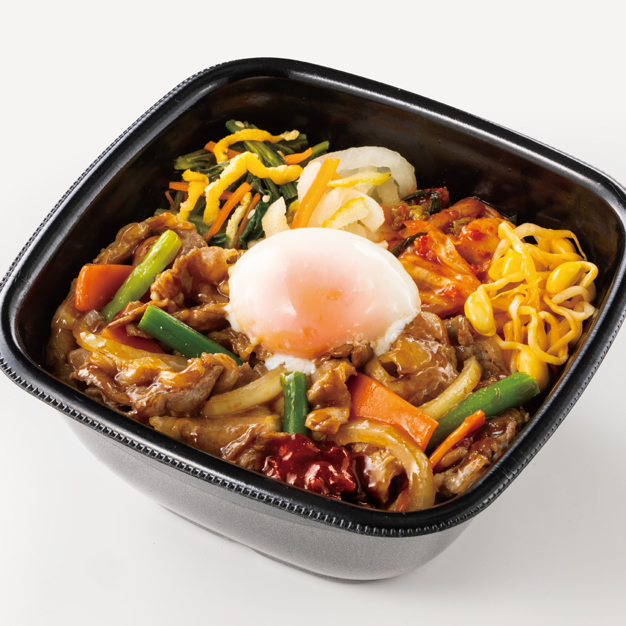 ほっともっと 温玉付き肉増し焼肉ビビンバ