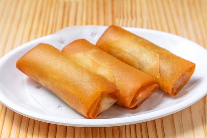 香港飲茶 302. サクサク野菜の精進春巻き