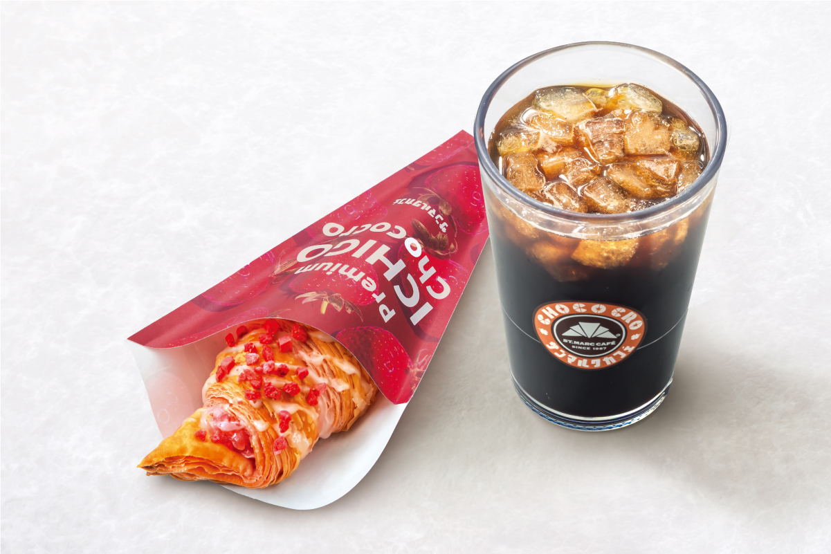 サンマルクカフェ プレミアム ICHIGO  チョコクロセット