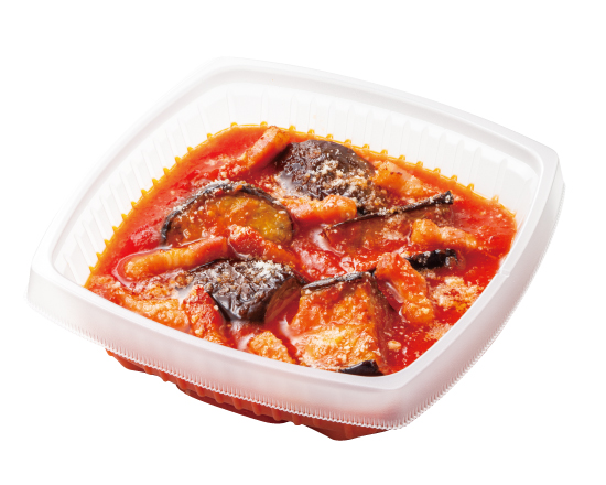 ジョリーパスタ 【261】（ソースのみ・麺なし）揚げ茄子とベーコンのトマトソース