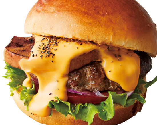 ヴィレッジヴァンガードダイナー ペッパー＆チェダーメルトバーガー