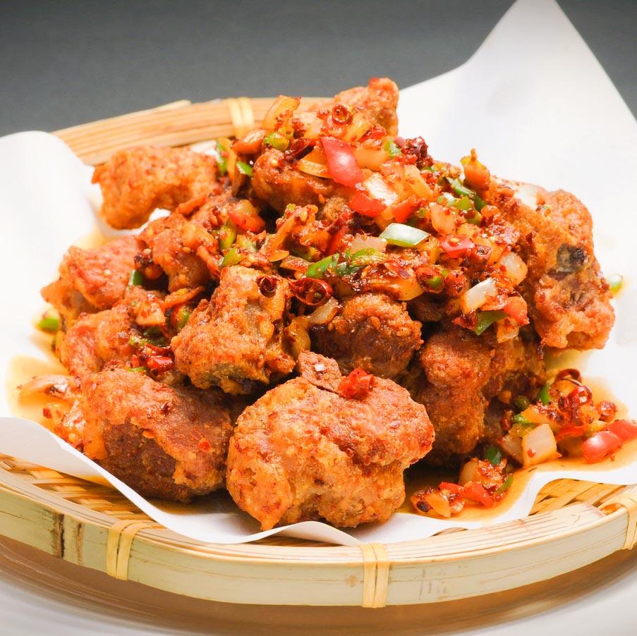 永利 揚げスペアリブの山椒塩かけ(椒盐排骨)