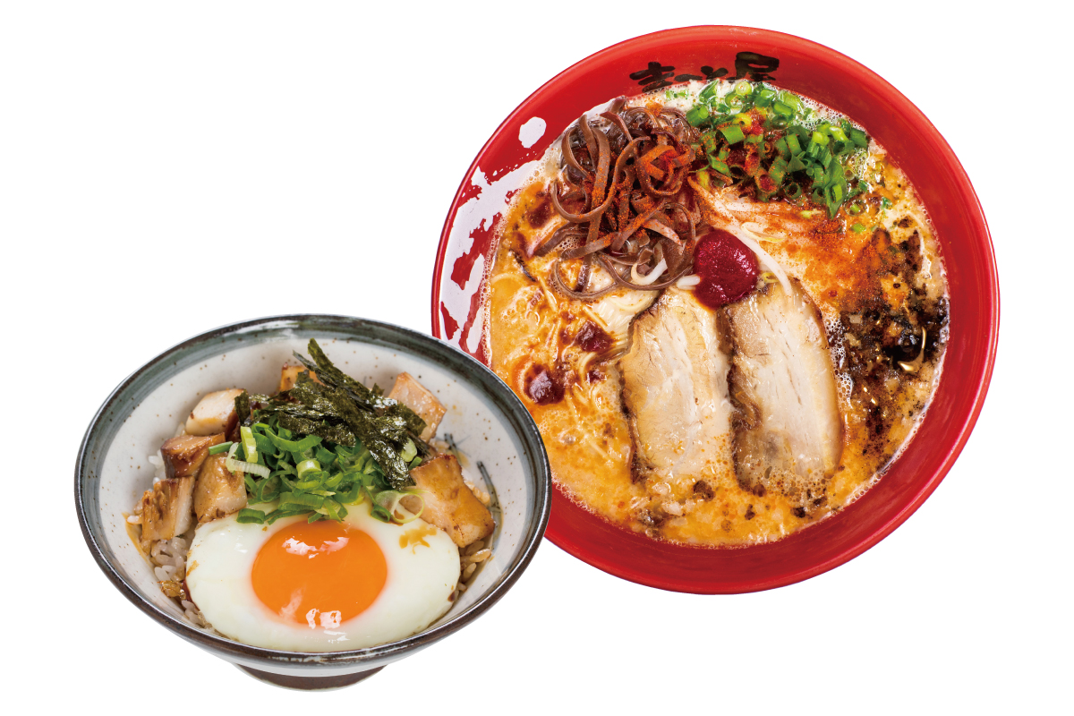 ラーメンまこと屋 赤辛牛じゃんラーメン焼豚丼セット