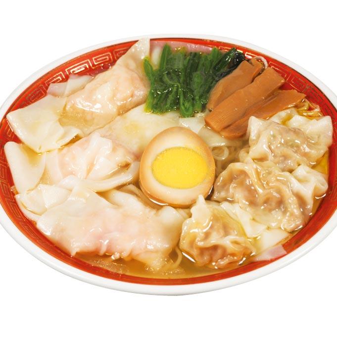 広州市場人気No.2 二種盛り雲呑(ワンタン)麺 塩