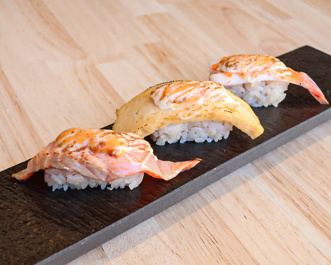 鮨・酒・肴 杉玉 欲張り、炙りチーズ。