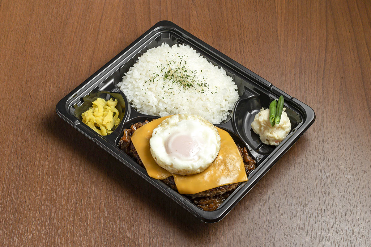 モンスターグリル wトッピングハンバーグ弁当200g