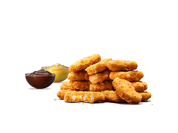 バーガーキング チーズチキンナゲット 16ピース(BBQソース+マスタードソース)