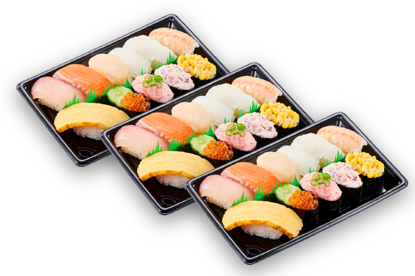 かっぱ寿司 にぎわい11種セット3人前(1人前×3個/33貫)