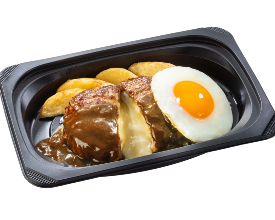 ステーキガスト (おかず)チーズINハンバーグ＆目玉焼き