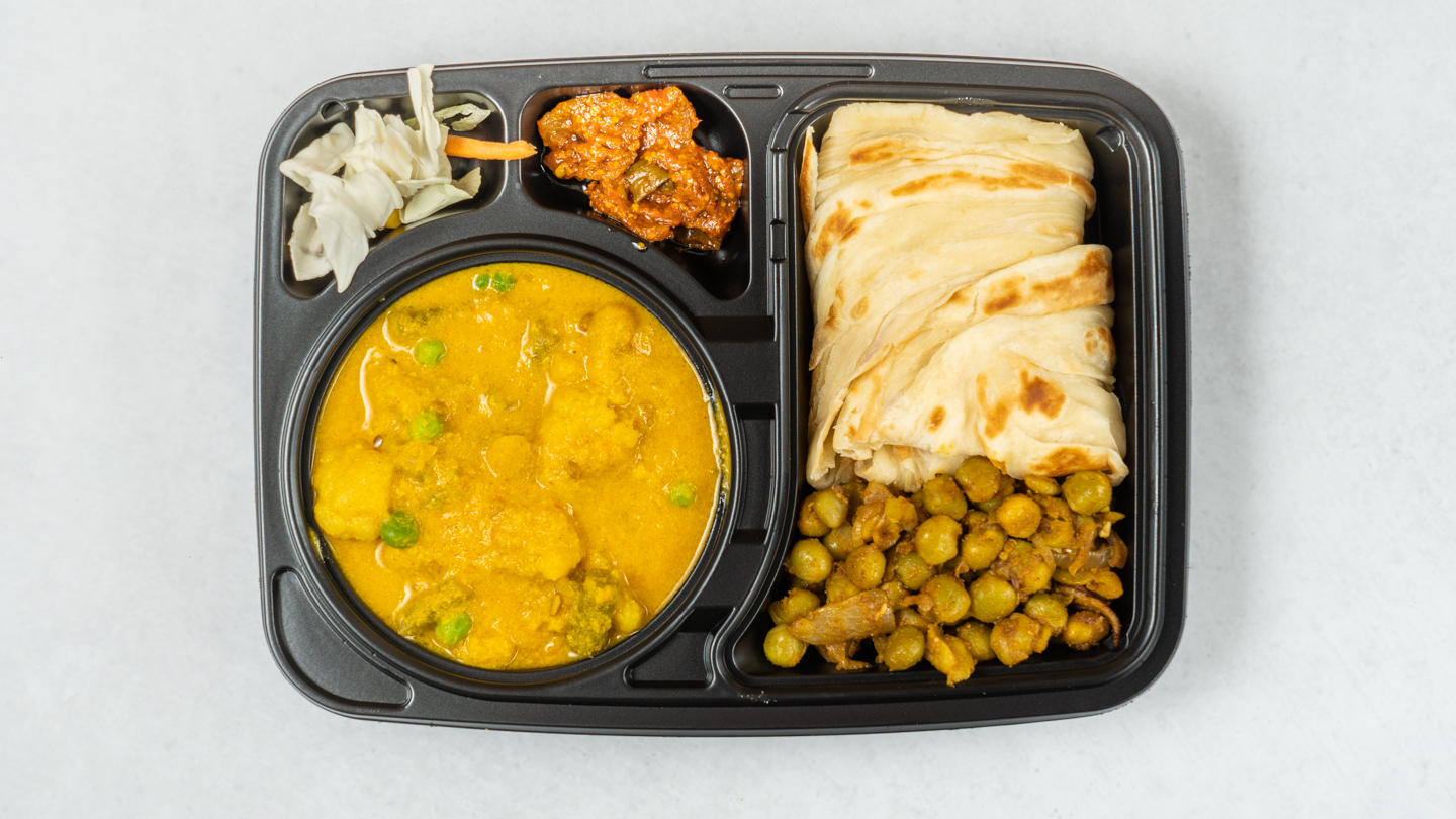 ニルワナム Vegetable Naan Bento 野菜 ナン弁当