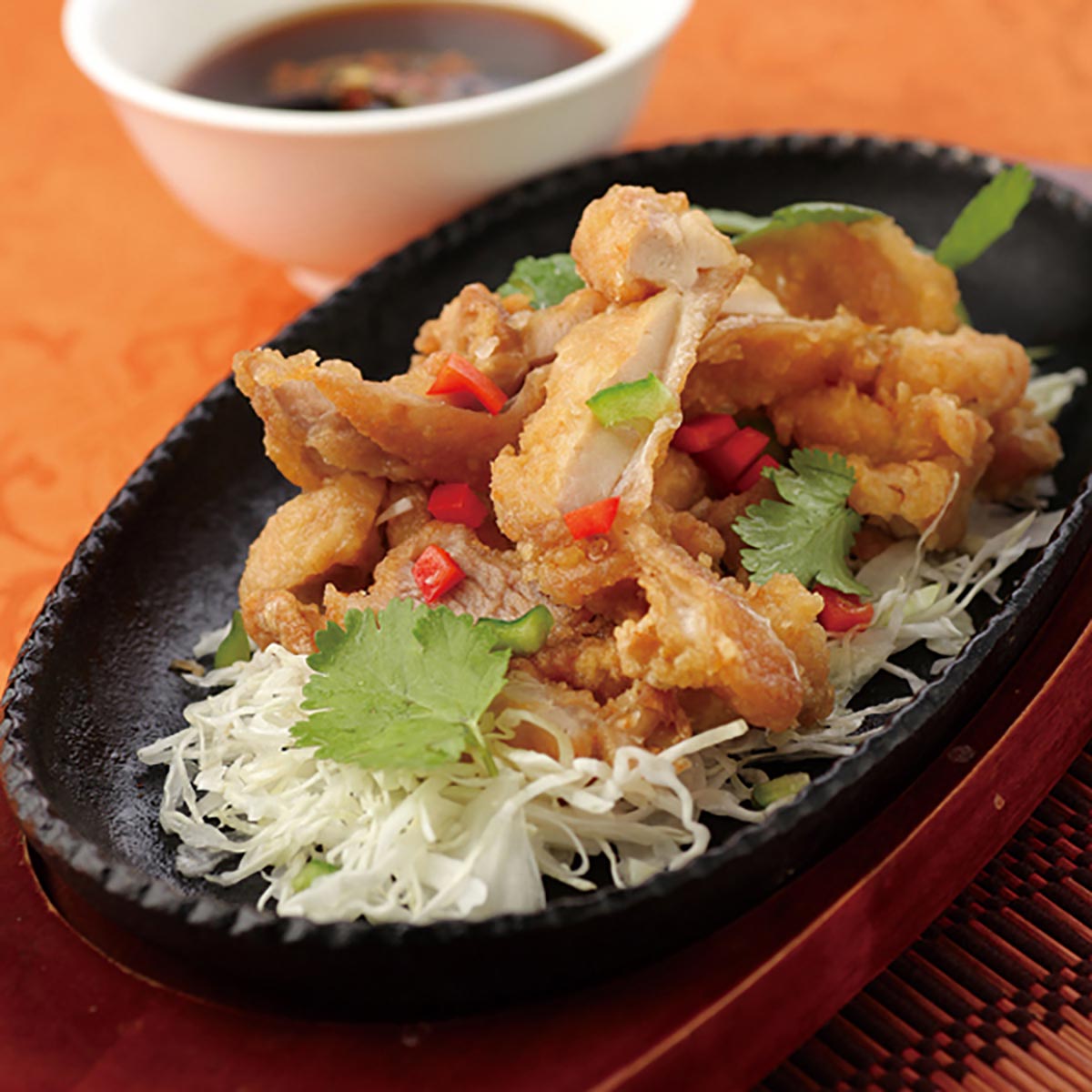 健康中華青蓮 さっぱり葱だれの油淋鶏