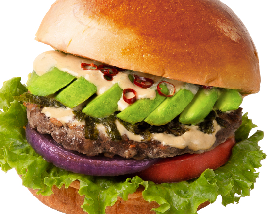 ヴィレッジヴァンガードダイナー アボカド海苔ワサビバーガー