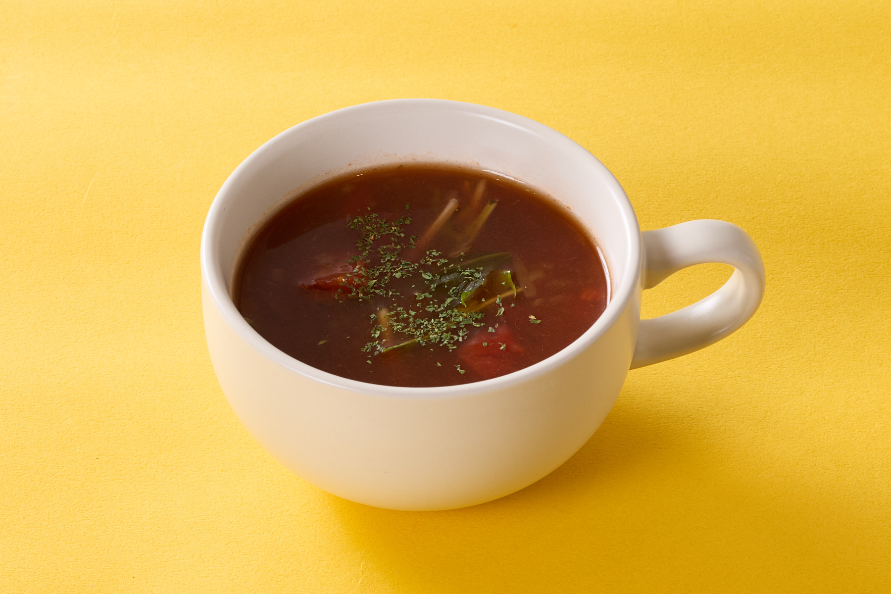 天才のタコライス トマトコンソメスープ Tomato Consommé Soup