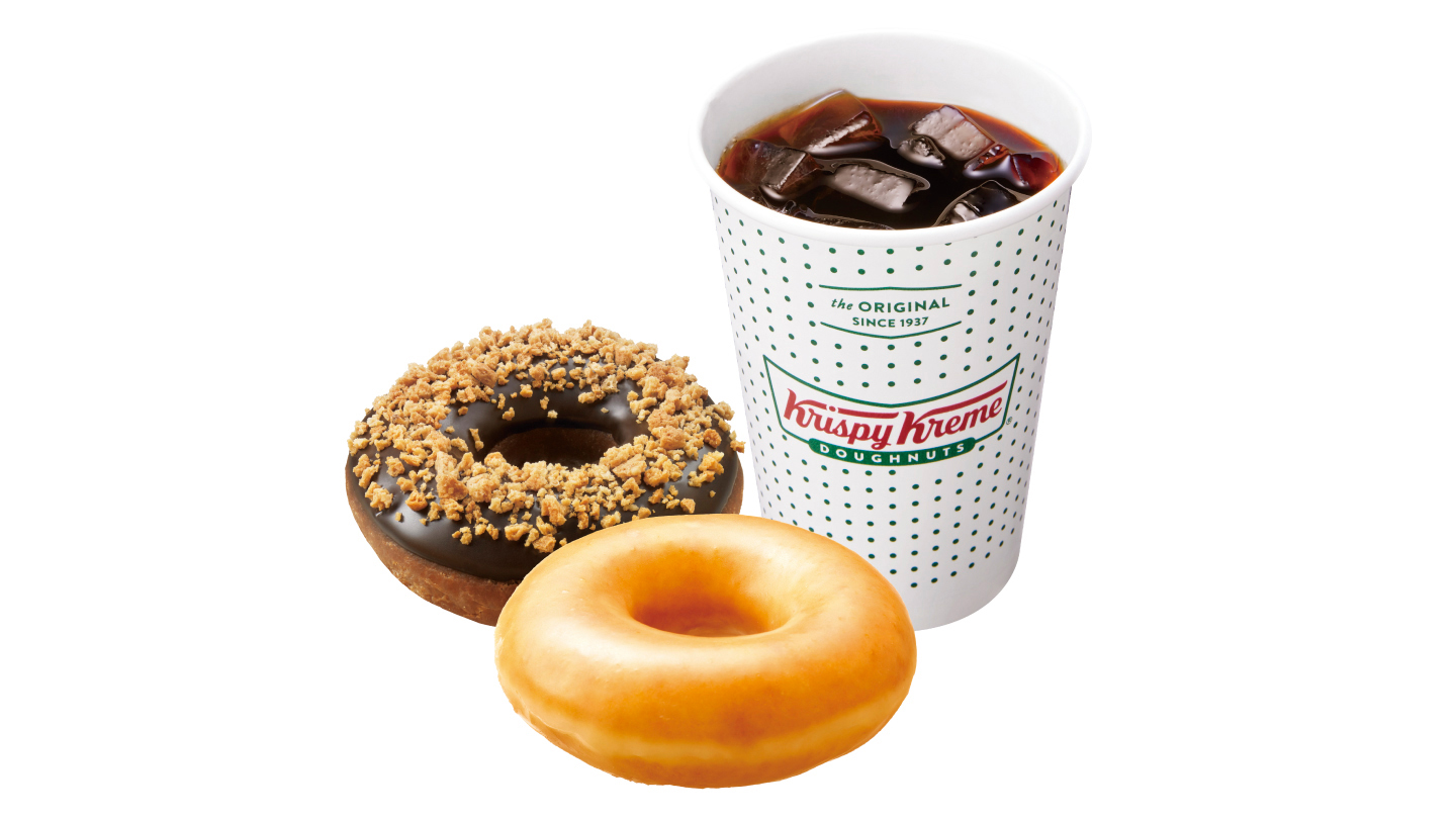 クリスピー・クリーム・ドーナツ 【Wコンボ】コーヒー(ホット/アイス)+おすすめドーナツ2種