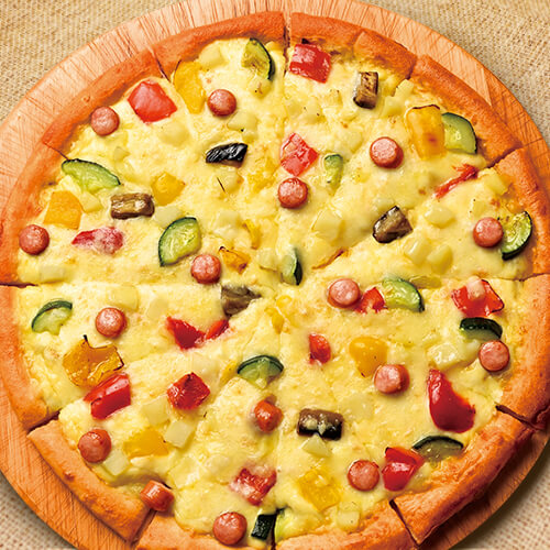 ピザ・サントロペ グリル野菜とラクレットチーズ