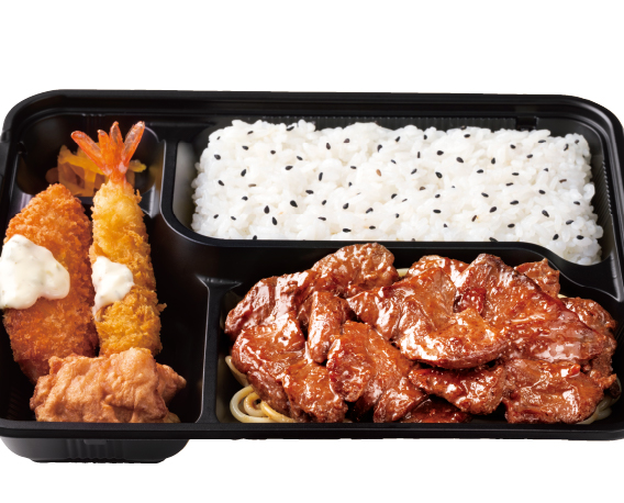 キッチンオリジン ハラミ2倍！Dx手切り牛ハラミ焼肉弁当～赤ワイン入りコク旨ソース～