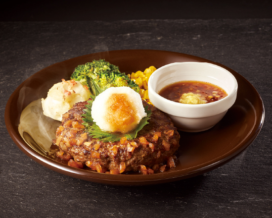 ジョナサン アンガスビーフ100%ステーキハンバーグ 和風ビネガーソース