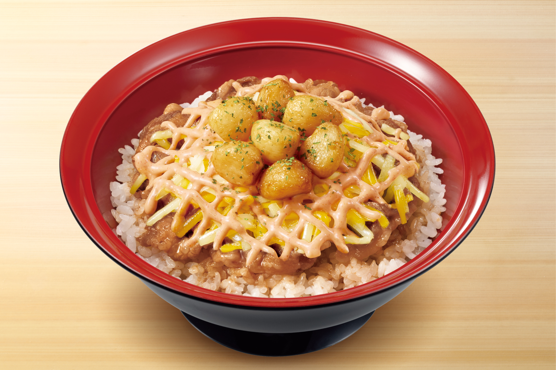 すき家 にんにく明太マヨチーズ牛カルビ焼肉丼