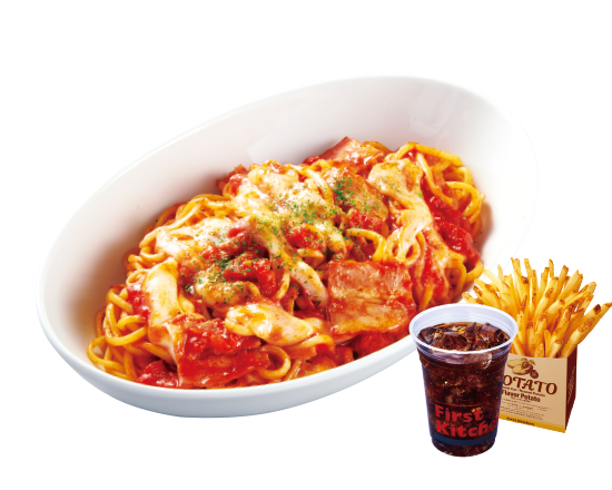 ファーストキッチン とろ～りモッツァレラとベーコンのトマトソースセット