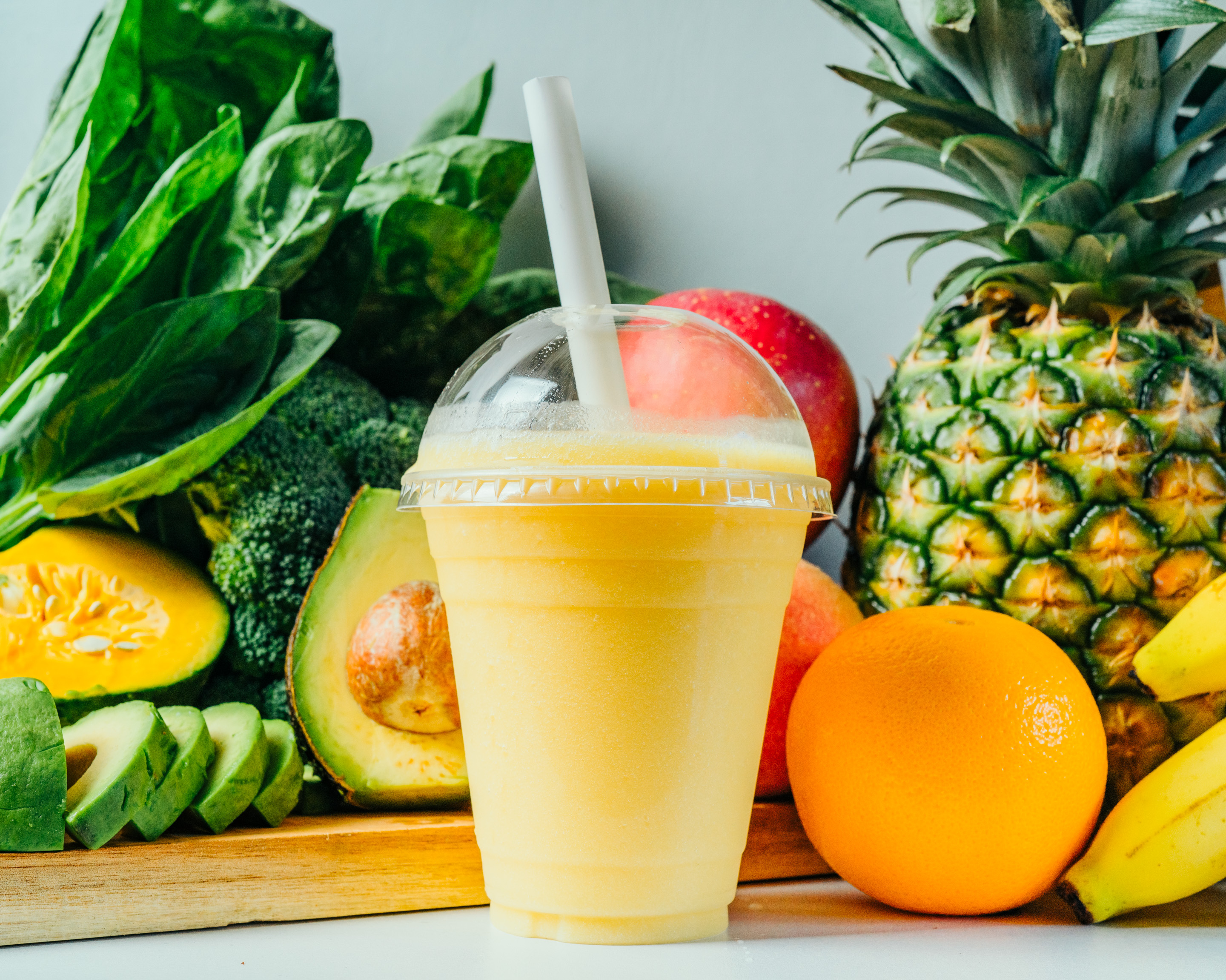 美と健康スムージースタイル ピーチ×オレンジスムージー Peach x Orange Smoothie