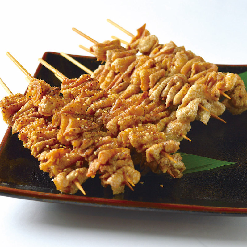 風来坊 大人気！とり皮串(タレ)※一人前5本