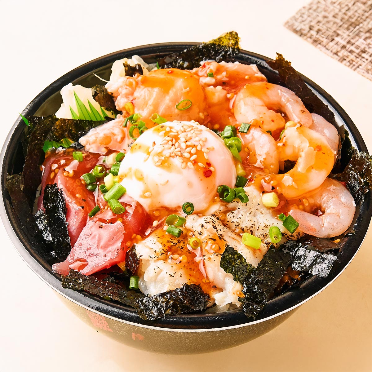 魚丼 韓国海苔玉丼(138)★温玉別容器