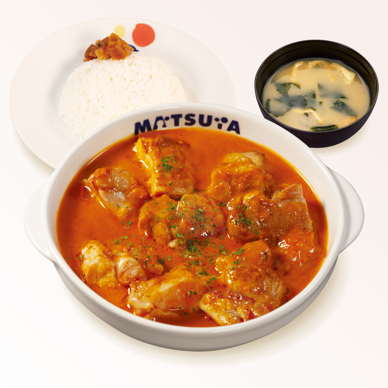 松屋 マッサマンカレー(味噌汁付)