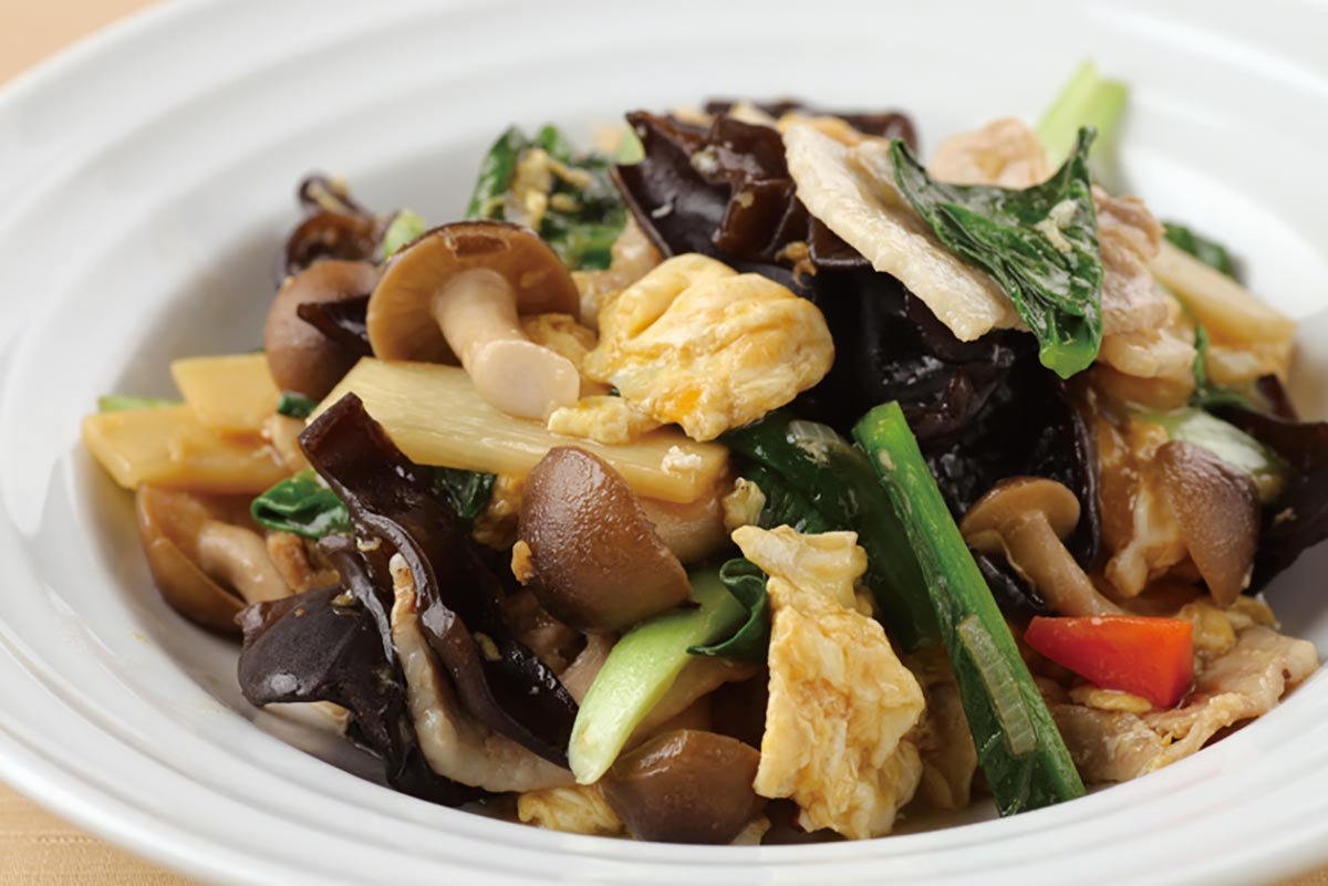 健康中華青蓮 豚肉と木耳と玉子炒め