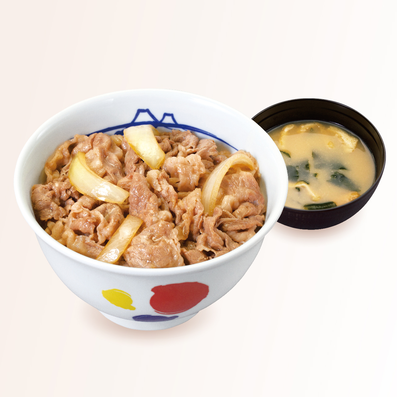 松屋人気No.2 牛めし(味噌汁付)