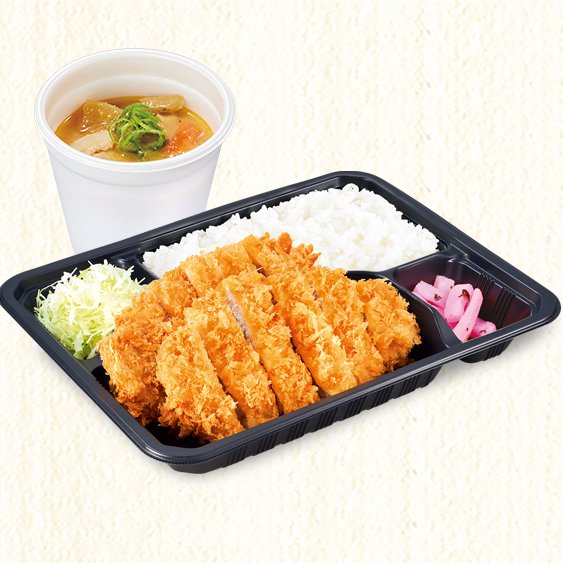 かつ庵 熟成ロースダブルかつ弁当　とん汁セット