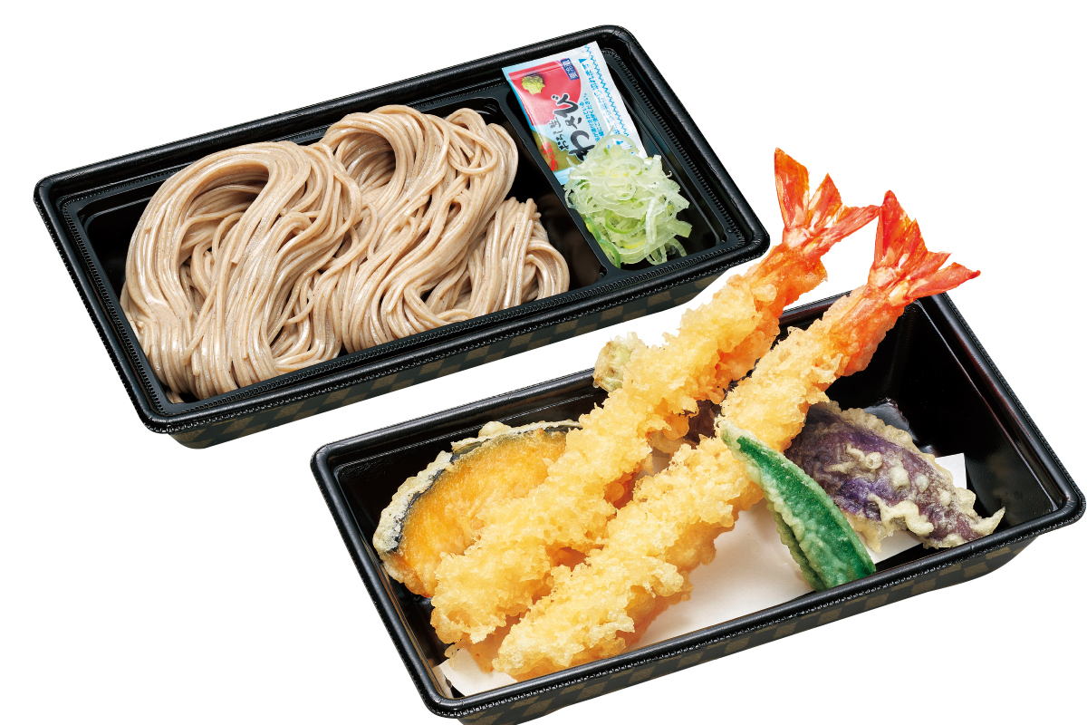 味の民芸 大海老天セイロそば(海老2本)