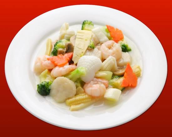 梅蘭 海鮮三種と野菜の炒め