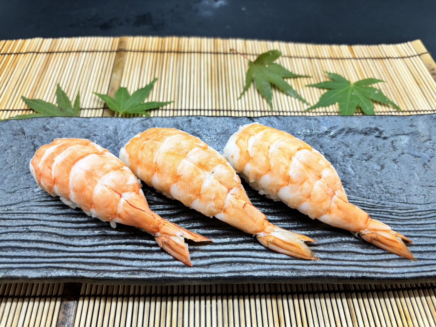 がんこ 大海老にぎり3貫 3 pieces of large shrimp nigiri