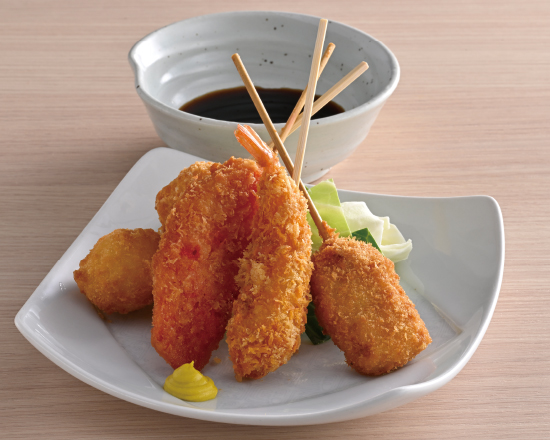 魚民 串かつ盛り合せ