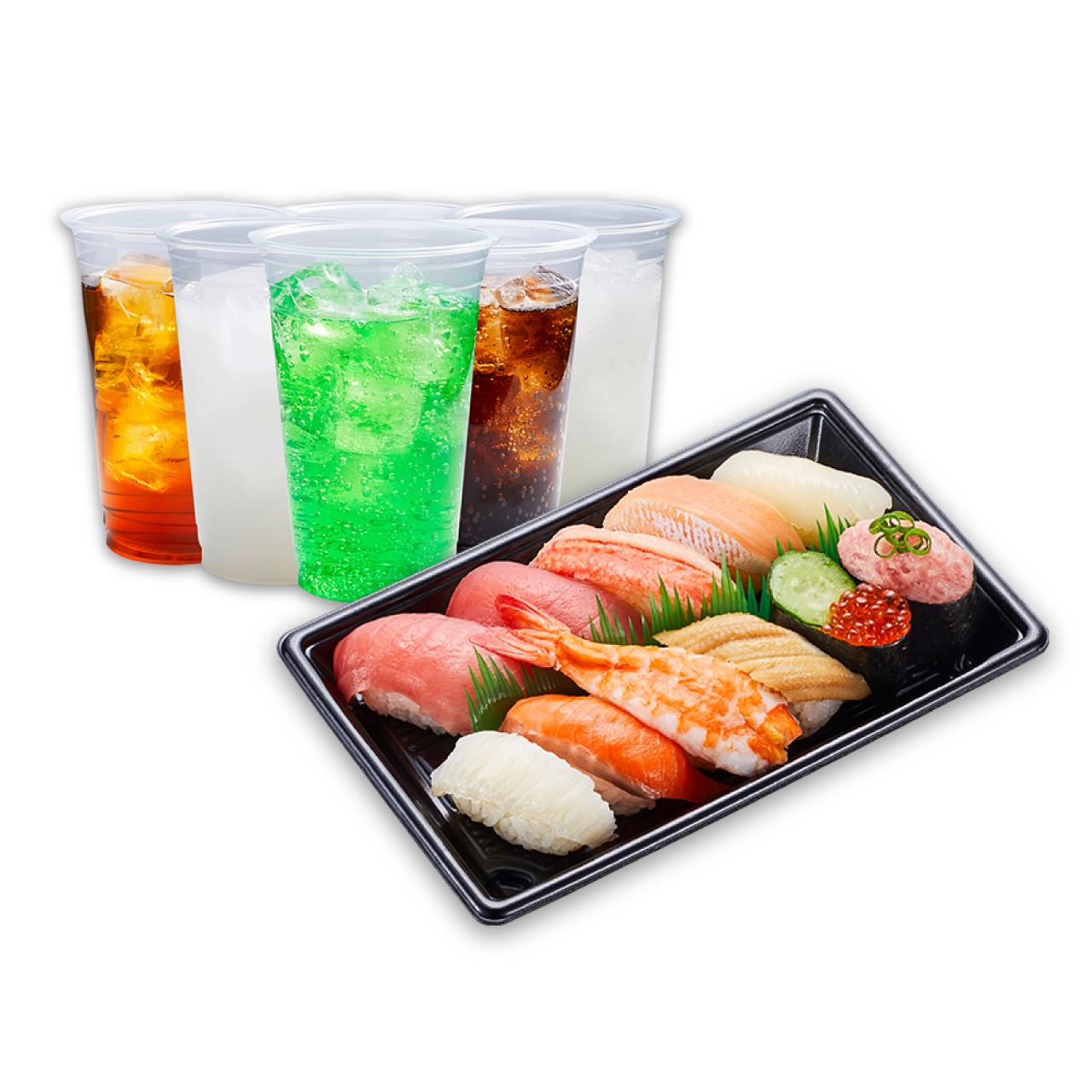 かっぱ寿司 冬のごちそう11種1人前ドリンクセット(11貫)