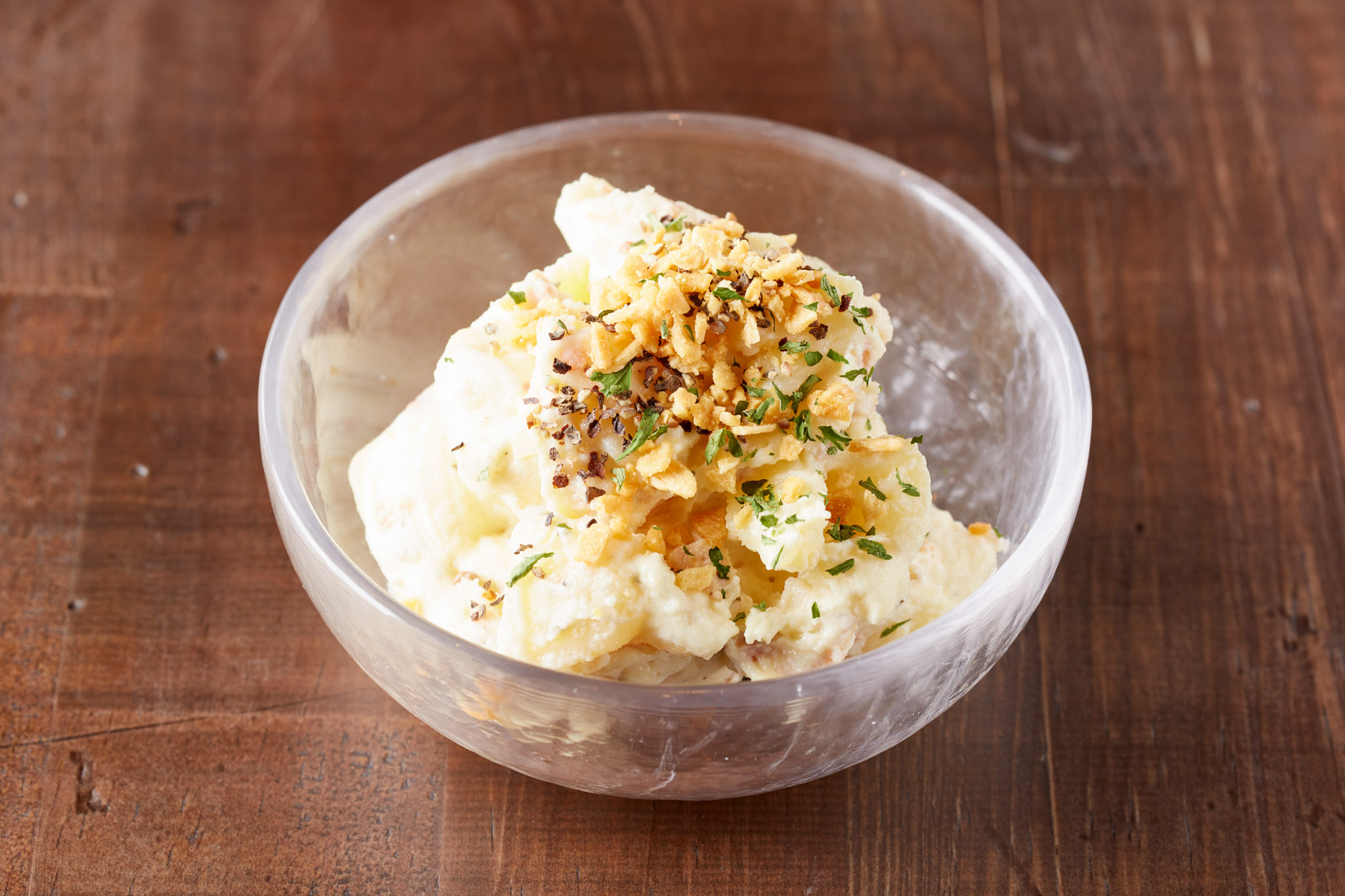 肉テロ!肉たらしくてぎゅう お肉に良く合う「ちょい盛りガーリックポテトサラダ」Garlic Potato Salad
