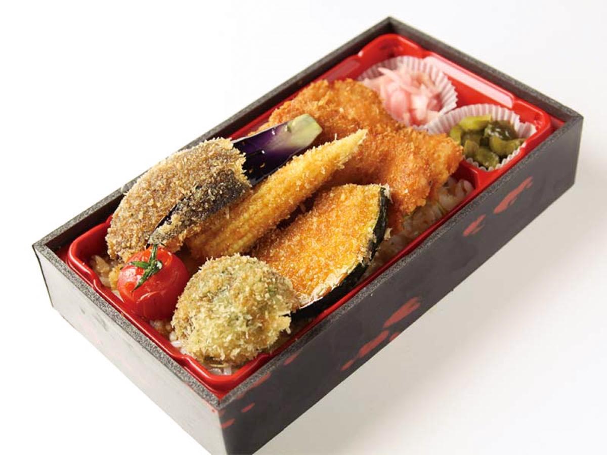 タレカツ 野菜カツ弁当(インスタントみそ汁付)