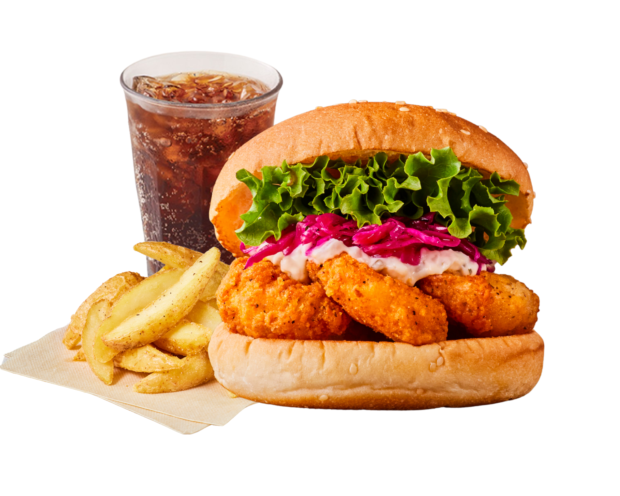 フレッシュネスバーガー [セット]ガーリックシュリンプバーガー