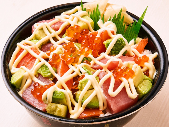 魚丼 カルフォルニア丼(54)