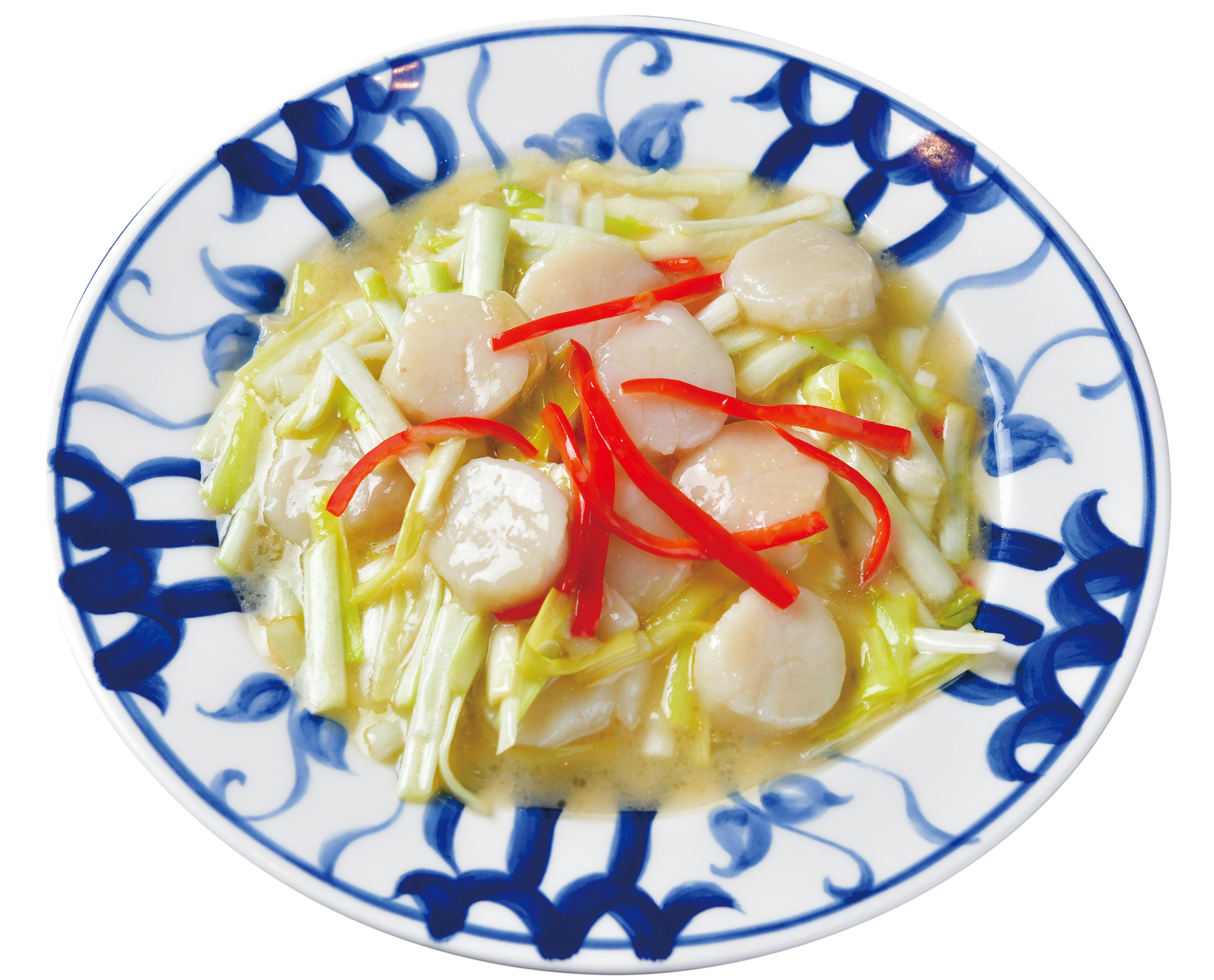 陳麻婆豆腐 黄ニラと帆立貝の薄塩炒め