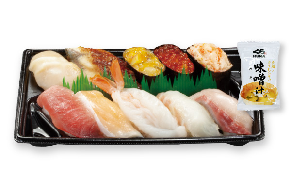 くら寿司 特上極旨セット 味噌汁付 1人前
