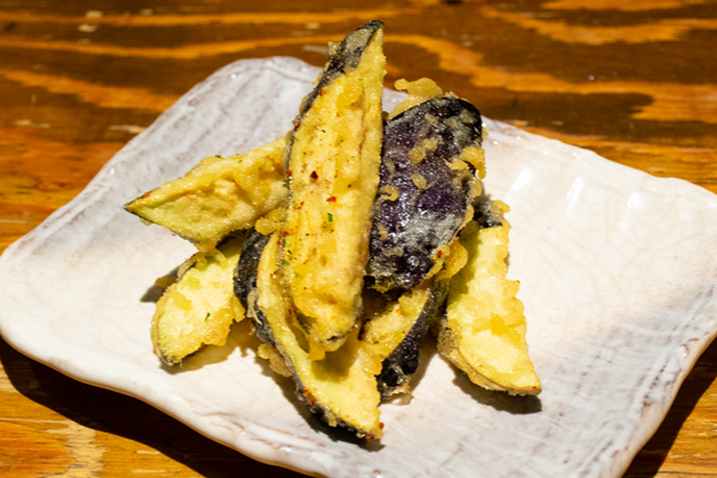 てけてけ 茄子の山椒揚げ