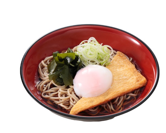 富士そば (冷)きつね温玉付きそば