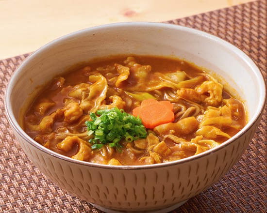 夢庵 【レンジ加熱商品】夢庵特製コンビカレーそば(肉＆牛もつ)