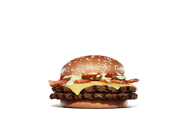 バーガーキング ダブルビーフ ビッグマウスホワイトバーガー